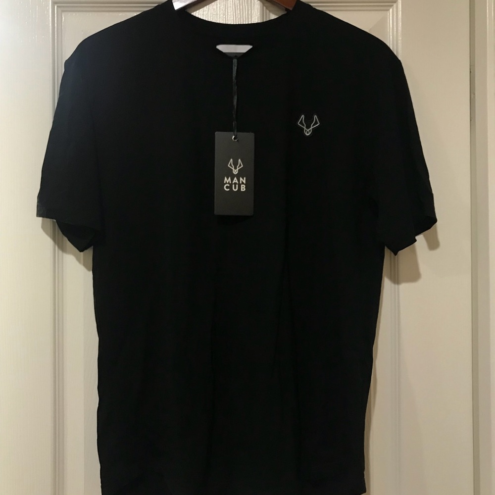 Man-Cub black fitted t-shirt
